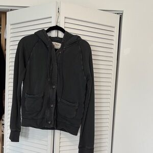 J. Crew Charcoal French Terry Hoodie